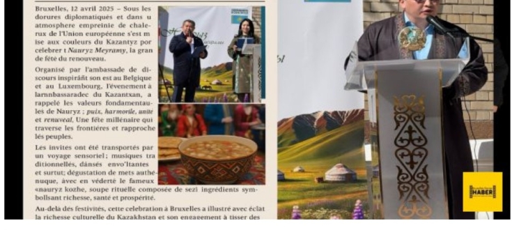 BRÜKSEL’DE BÜYÜLÜ BİR ATMOSFERDE NAURYZ MEYRAMY ( NEVRUZ ) KUTLANDI 