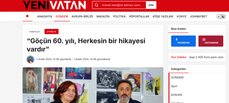 Göçün 60. yılı, Herkesin bir hikayesi vardır  