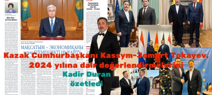 KAZAKİSTAN, Kazak Cumhurbaşkanı Kassym-Jomart Tokayev  2024 yılını  değerlendirdi  
