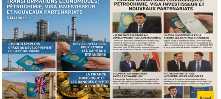 Quoi de neuf cette semaine du 5 Mai  2025 au Kazakhstan  