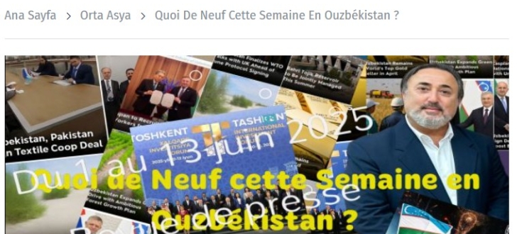 Quoi de Neuf cette Semaine en Ouzbékistan ?  